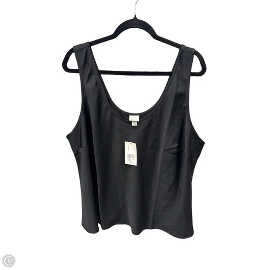 Top Sleeveless By A New Day In Black, Size: 2x