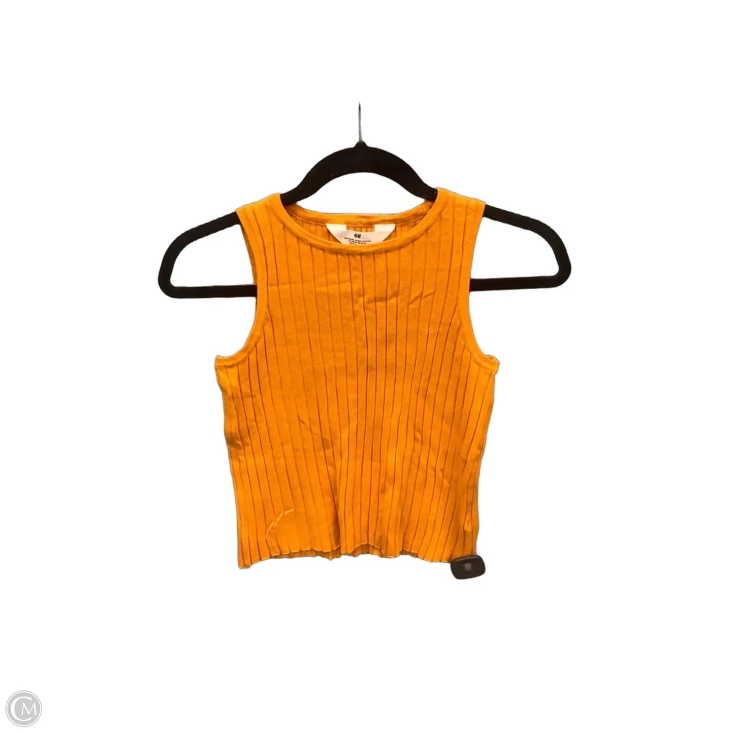 Top Sleeveless By H&m In Orange, Size: L