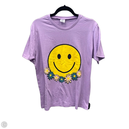 Top Short Sleeve By Clothes Mentor In Purple, Size: L