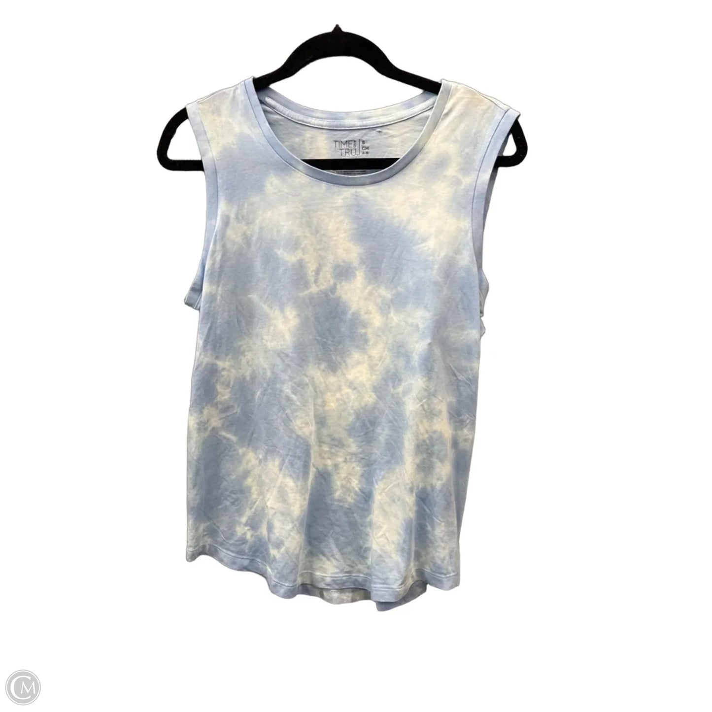 Top Sleeveless By Time And Tru In Blue, Size: S