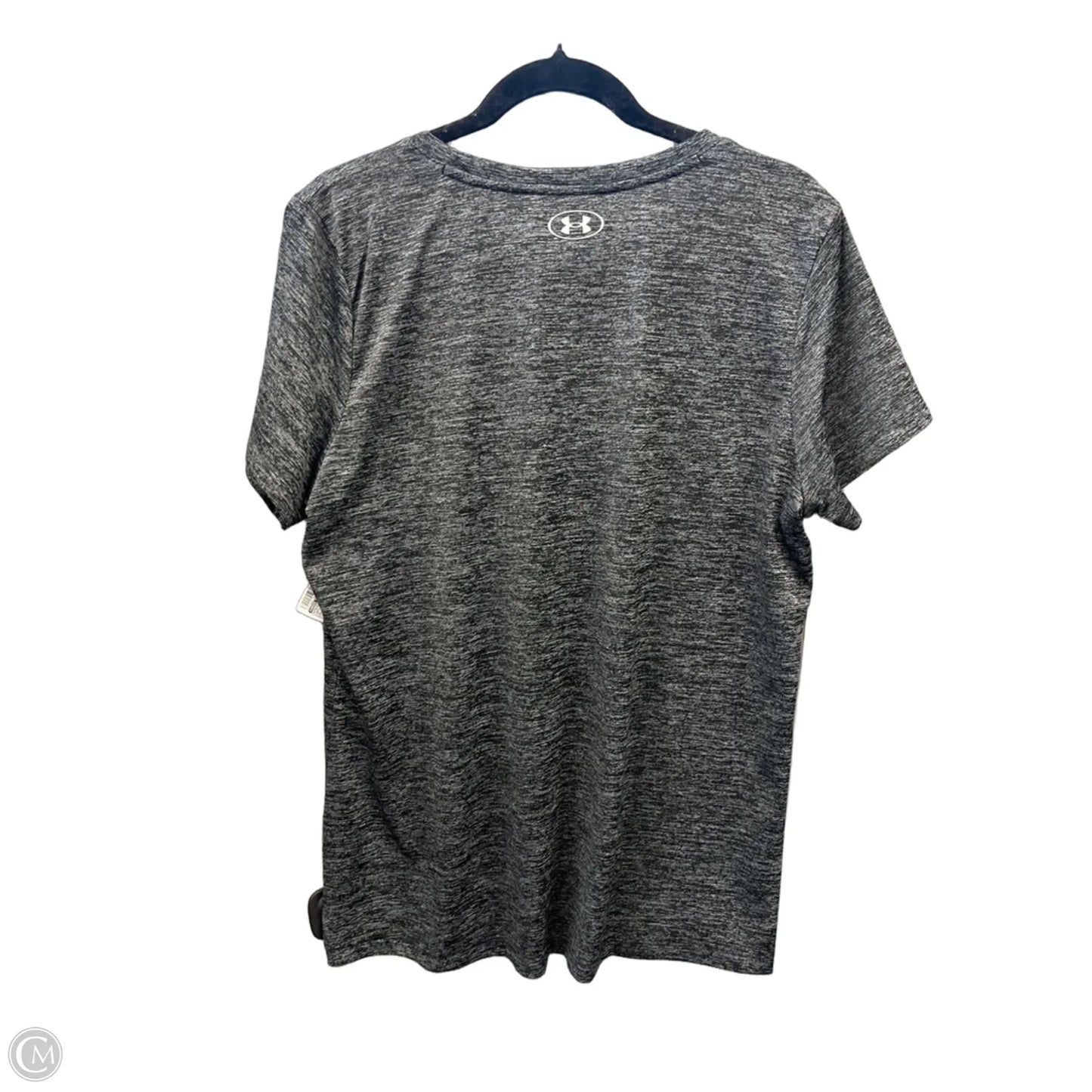 Athletic Top Short Sleeve By Under Armour In Grey, Size: Xl