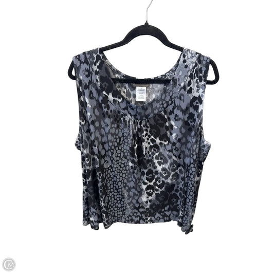 Top Sleeveless By Just My Size In Blue, Size: 2x