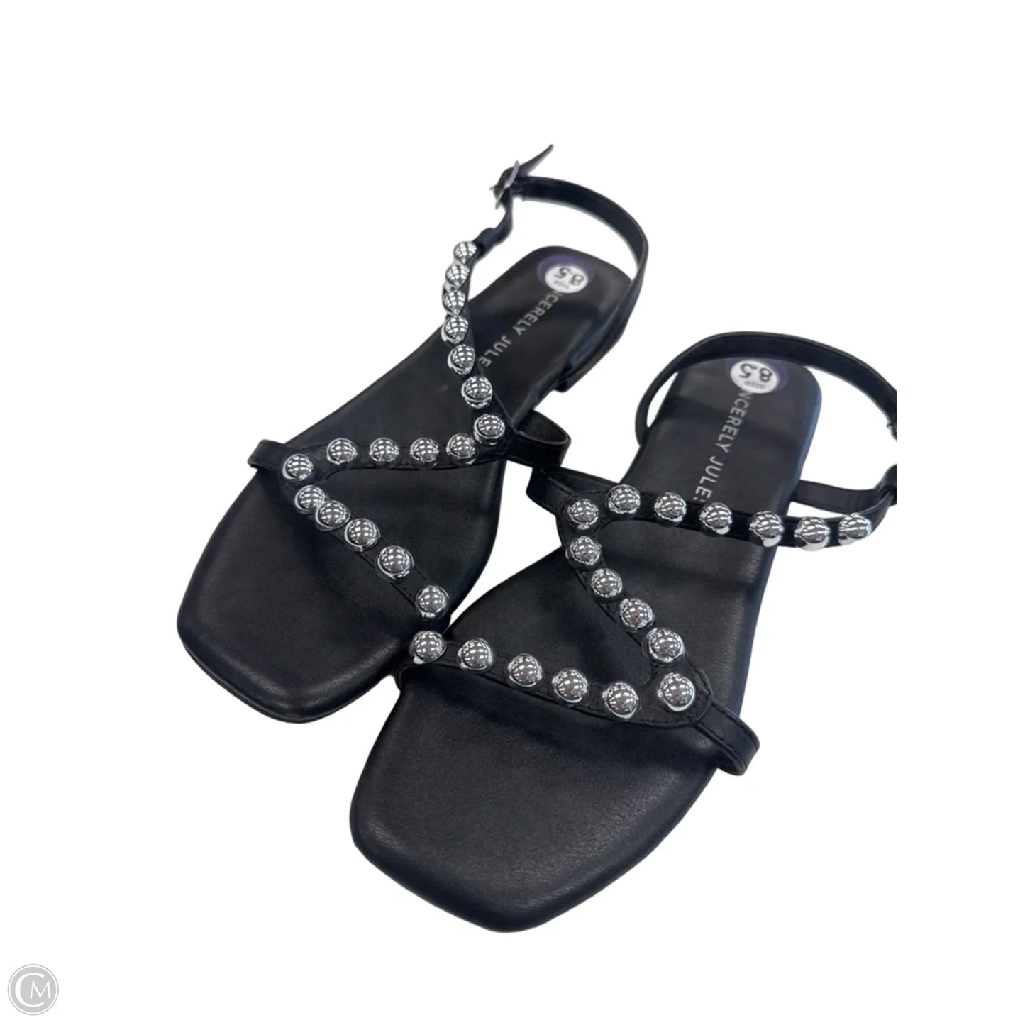 Sandals Flats By Sincerely Jules In Black, Size: 8.5