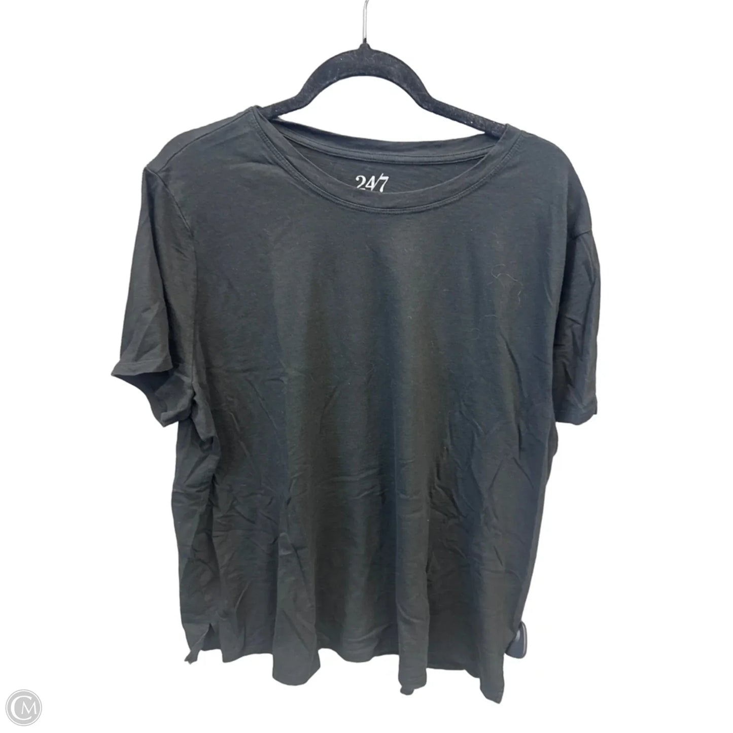 Top Short Sleeve By Maurices In Black, Size: 2x