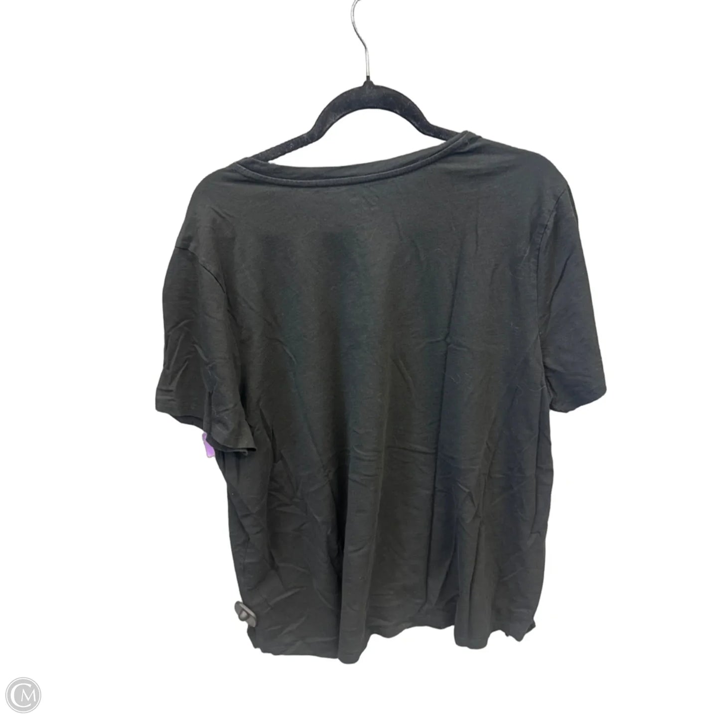 Top Short Sleeve By Maurices In Black, Size: 2x