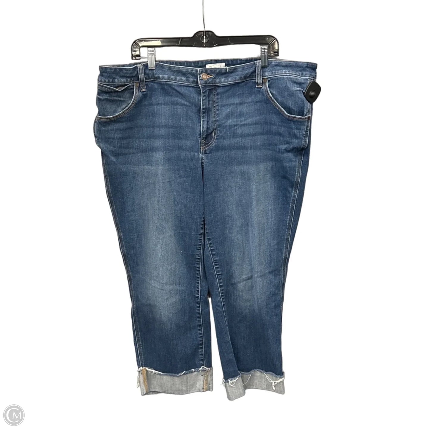 Capris By Maurices In Blue Denim, Size: 22