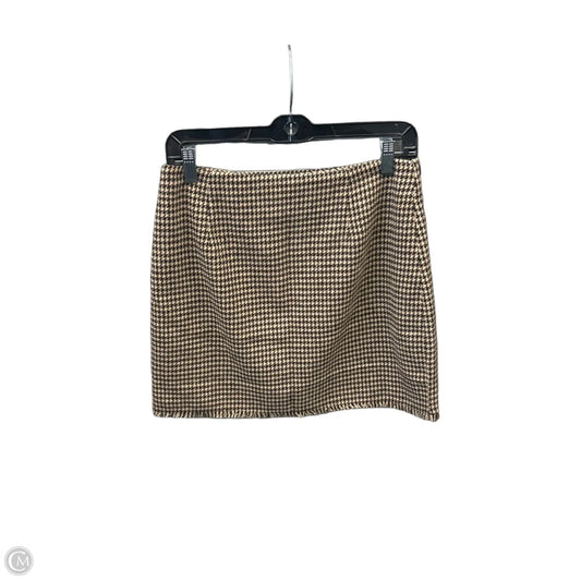 Skirt Mini & Short By Hem & Thread In Brown, Size: M