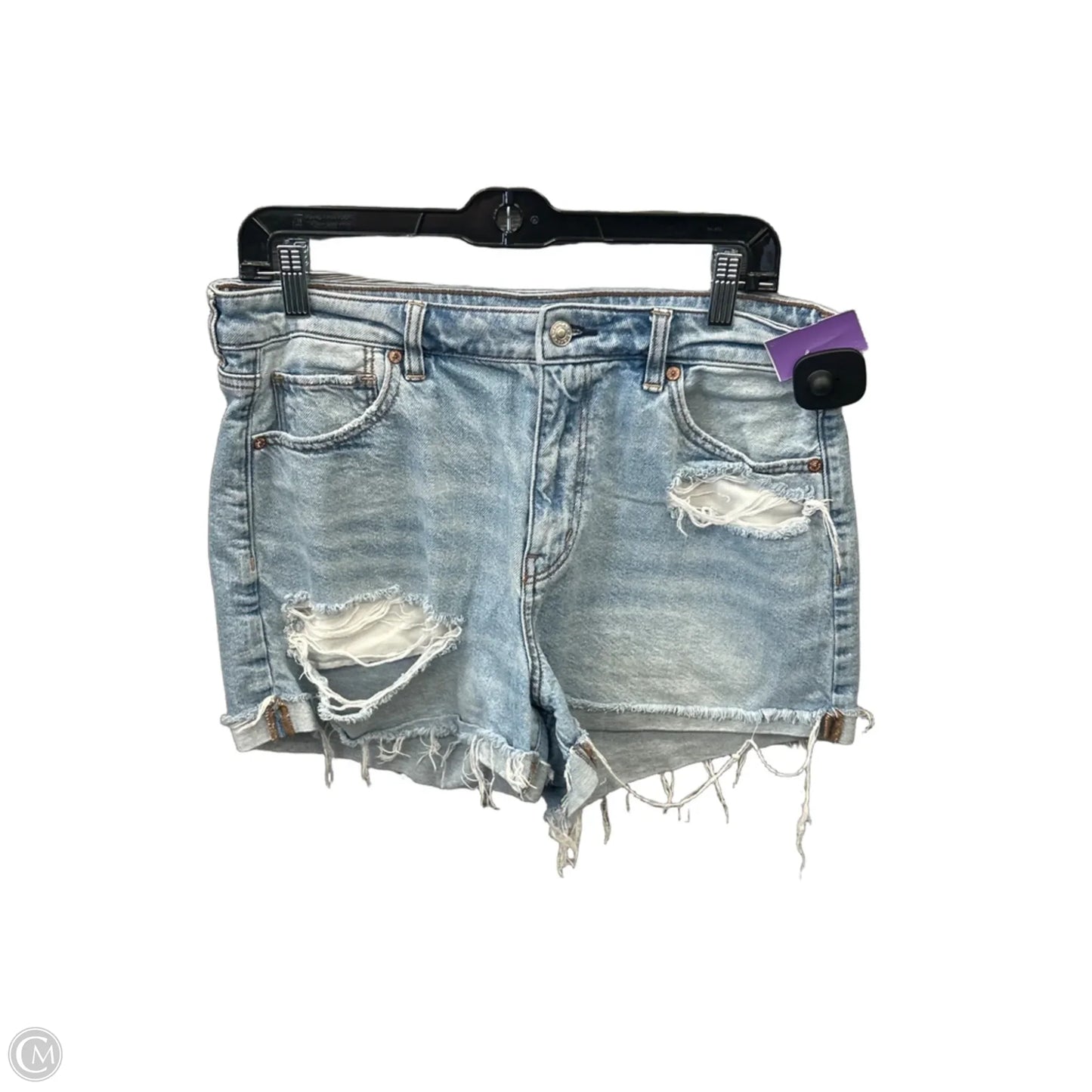 Shorts By American Eagle In Blue Denim, Size: 10