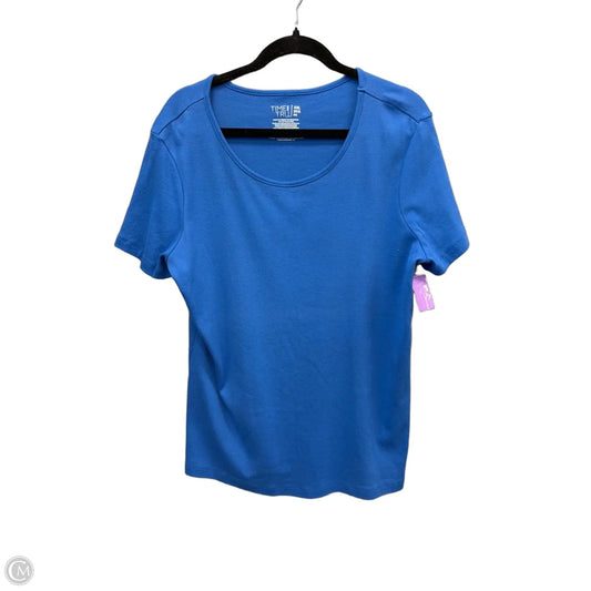 Top Short Sleeve By Time And Tru In Blue, Size: Xxl