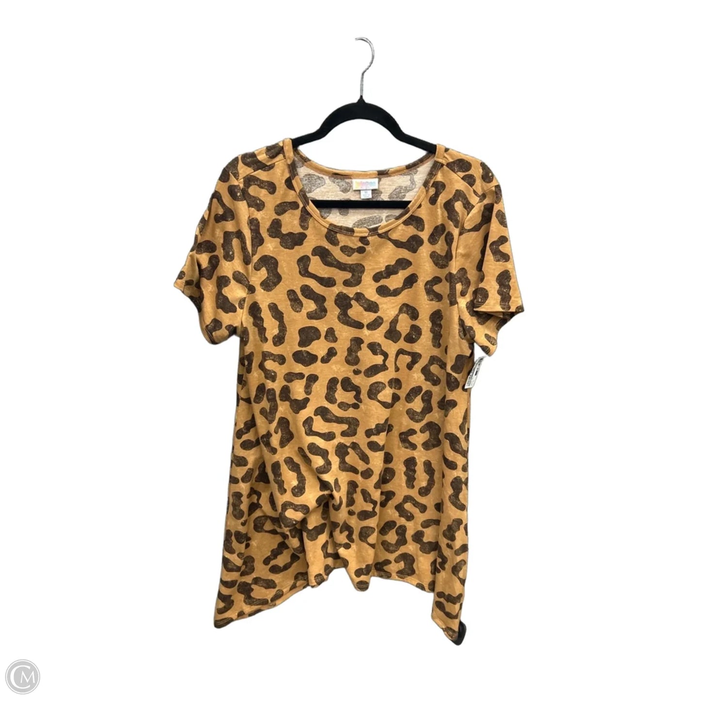 Tunic Short Sleeve By Lularoe In Animal Print, Size: Xl