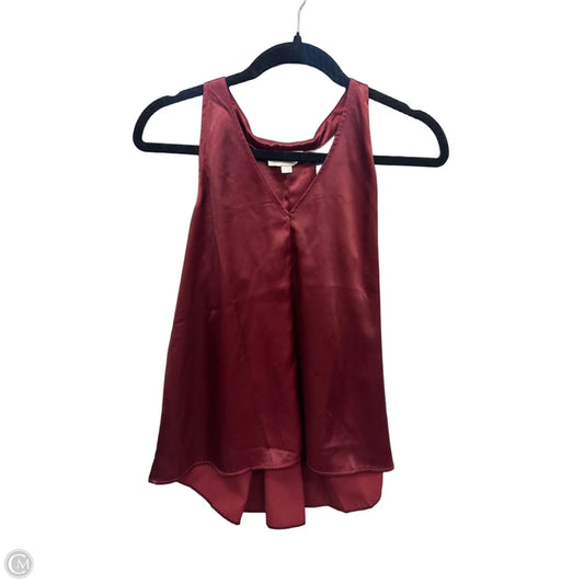 Top Sleeveless By Loft In Red, Size: Xs