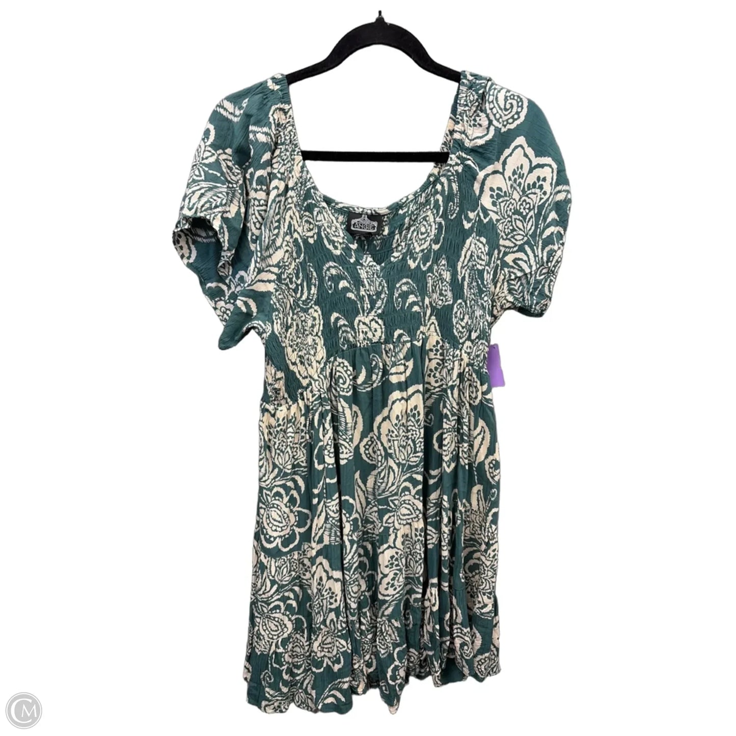 Dress Casual Short By Angie In Green, Size: 1x