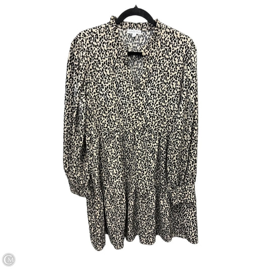 Dress Casual Short By Ophelia Roe In Animal Print, Size: L