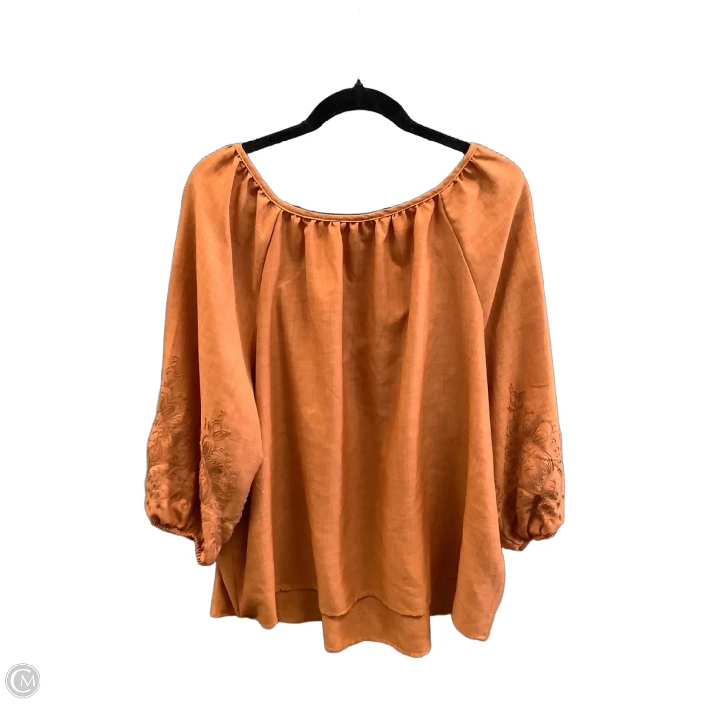 Top Short Sleeve By Clothes Mentor In Orange, Size: 3x