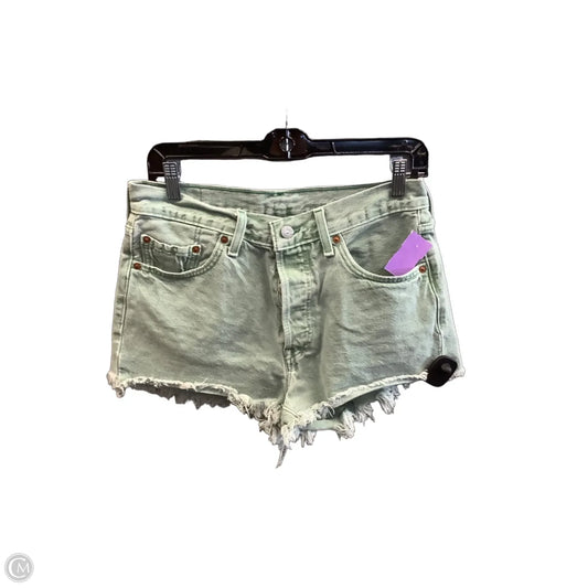 Shorts By Levis In Green Denim, Size: 8