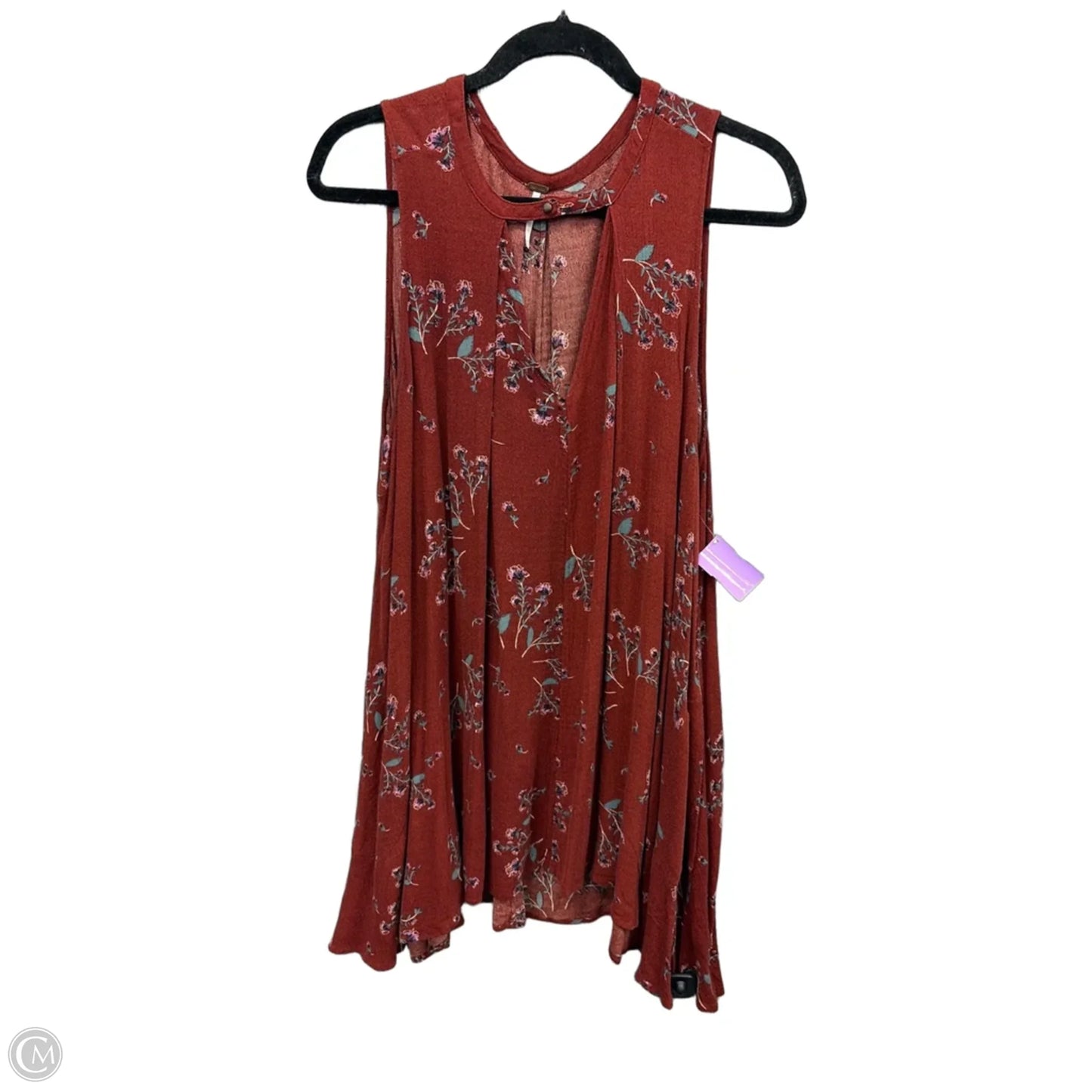 Tunic Sleeveless By Free People In Red, Size: M
