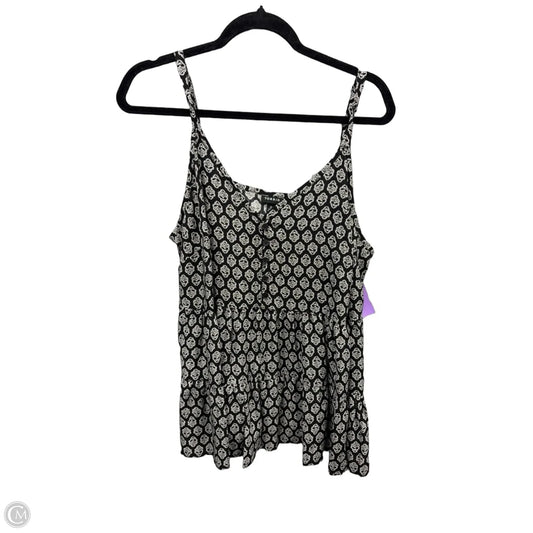 Top Sleeveless By Torrid In Black & White, Size: L