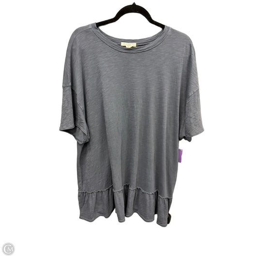 Top Short Sleeve By Clothes Mentor In Grey, Size: L