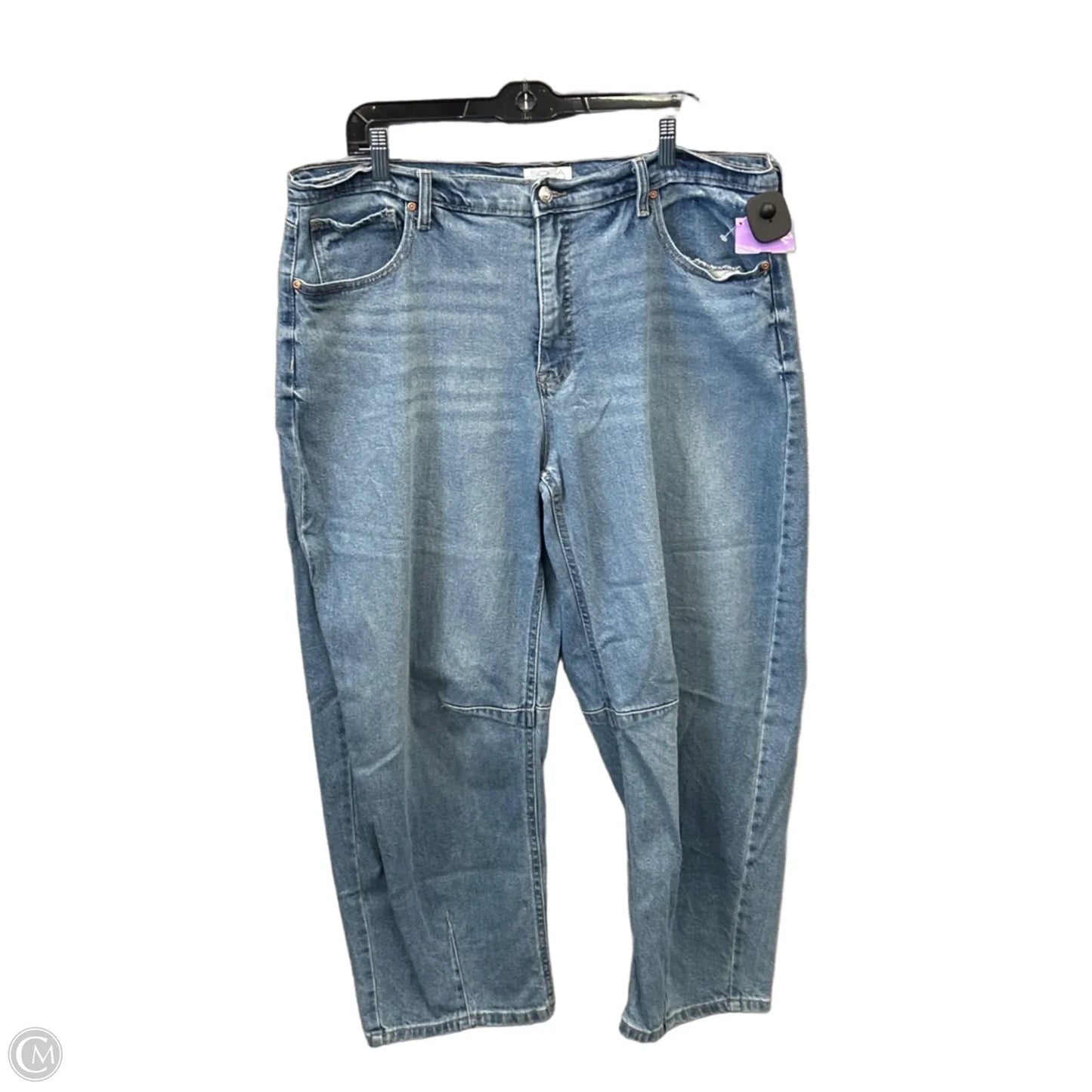 Jeans Straight By Sofia By Sofia Vergara In Blue Denim, Size: 16