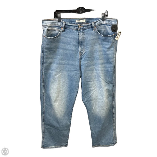 Jeans Straight By Levis In Blue Denim, Size: 18
