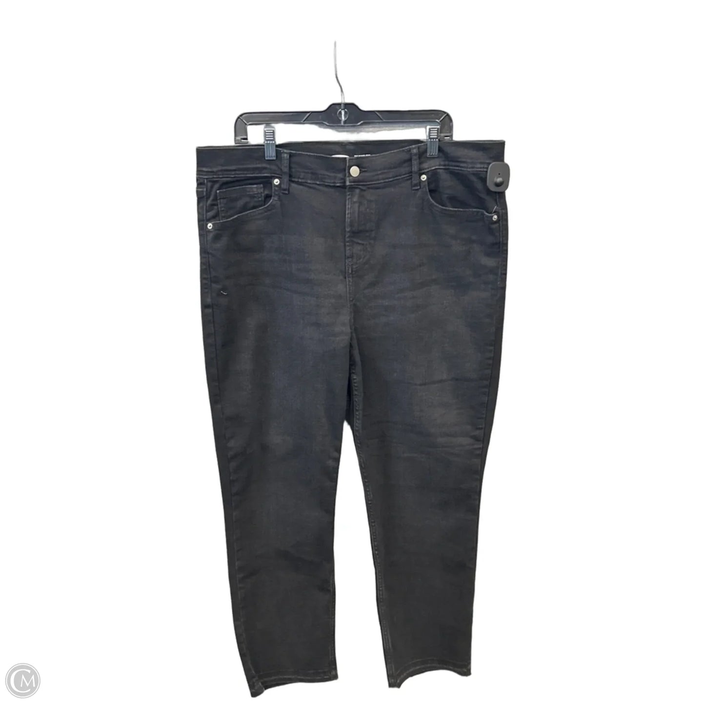 Jeans Straight By Old Navy In Black Denim, Size: 18