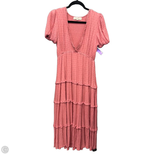 Dress Casual Maxi By Penelope Rose In Pink, Size: L