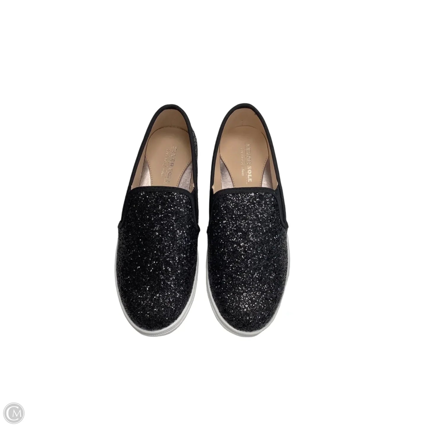 Shoes Flats By Clothes Mentor In Black & White, Size: 7