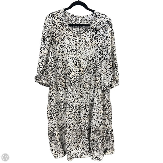 Dress Casual Midi By Ophelia Roe In Animal Print, Size: 1x