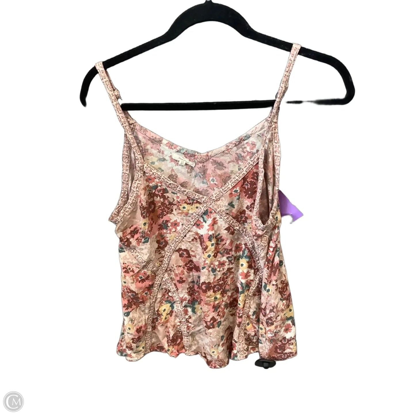 Top Sleeveless By Maurices In Floral Print, Size: M