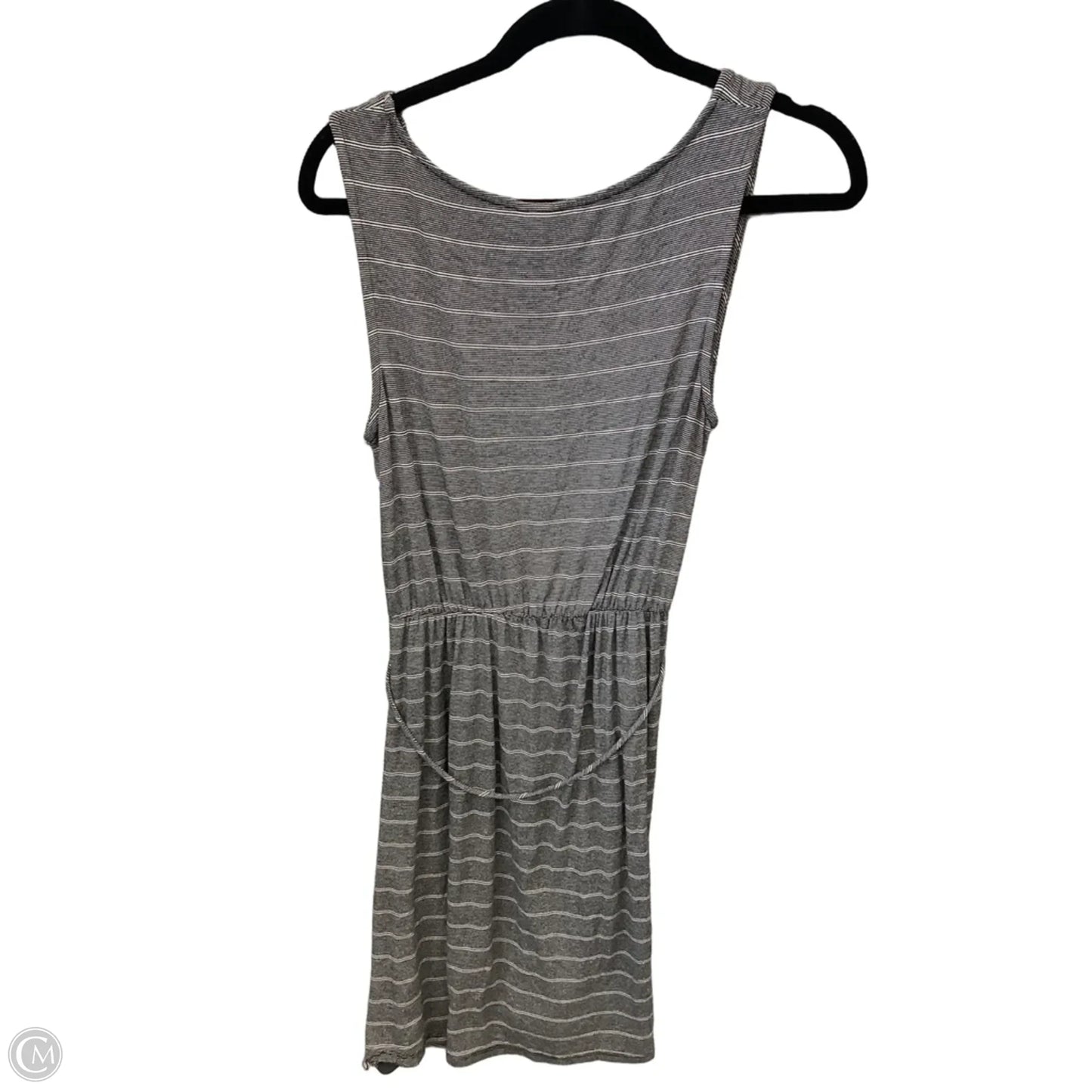 Dress Casual Midi By Merona In Grey & White, Size: M
