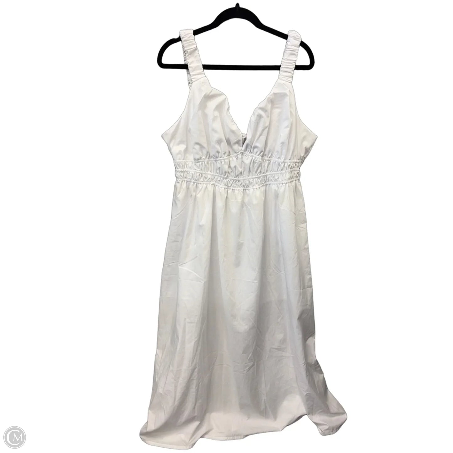 Dress Casual Maxi By Clothes Mentor In White, Size: 2x
