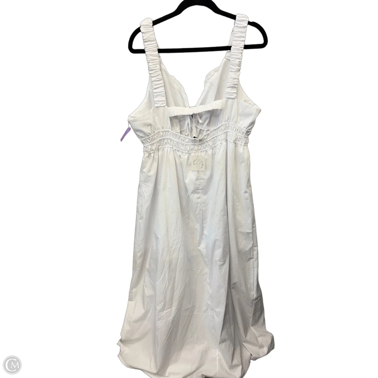 Dress Casual Maxi By Clothes Mentor In White, Size: 2x