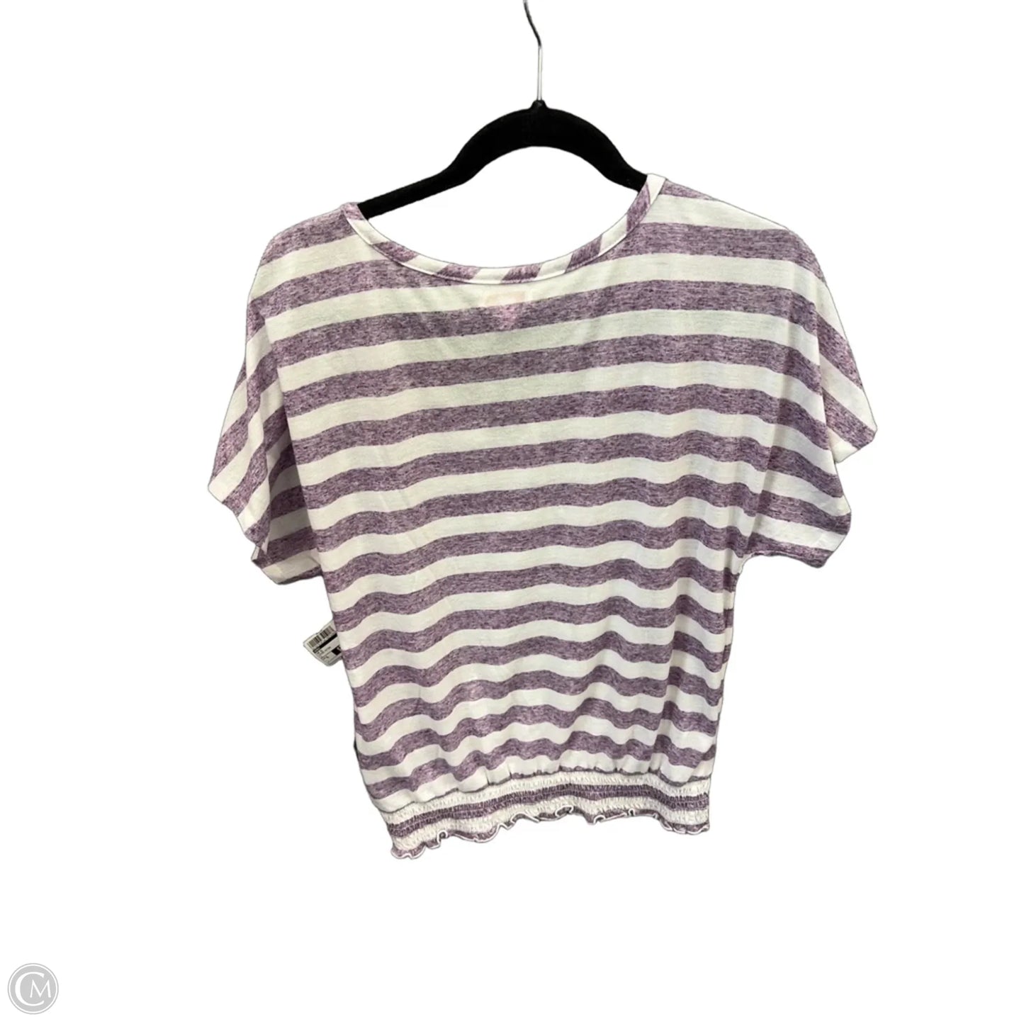 Top Short Sleeve By Bongo In Striped Pattern, Size: Xl