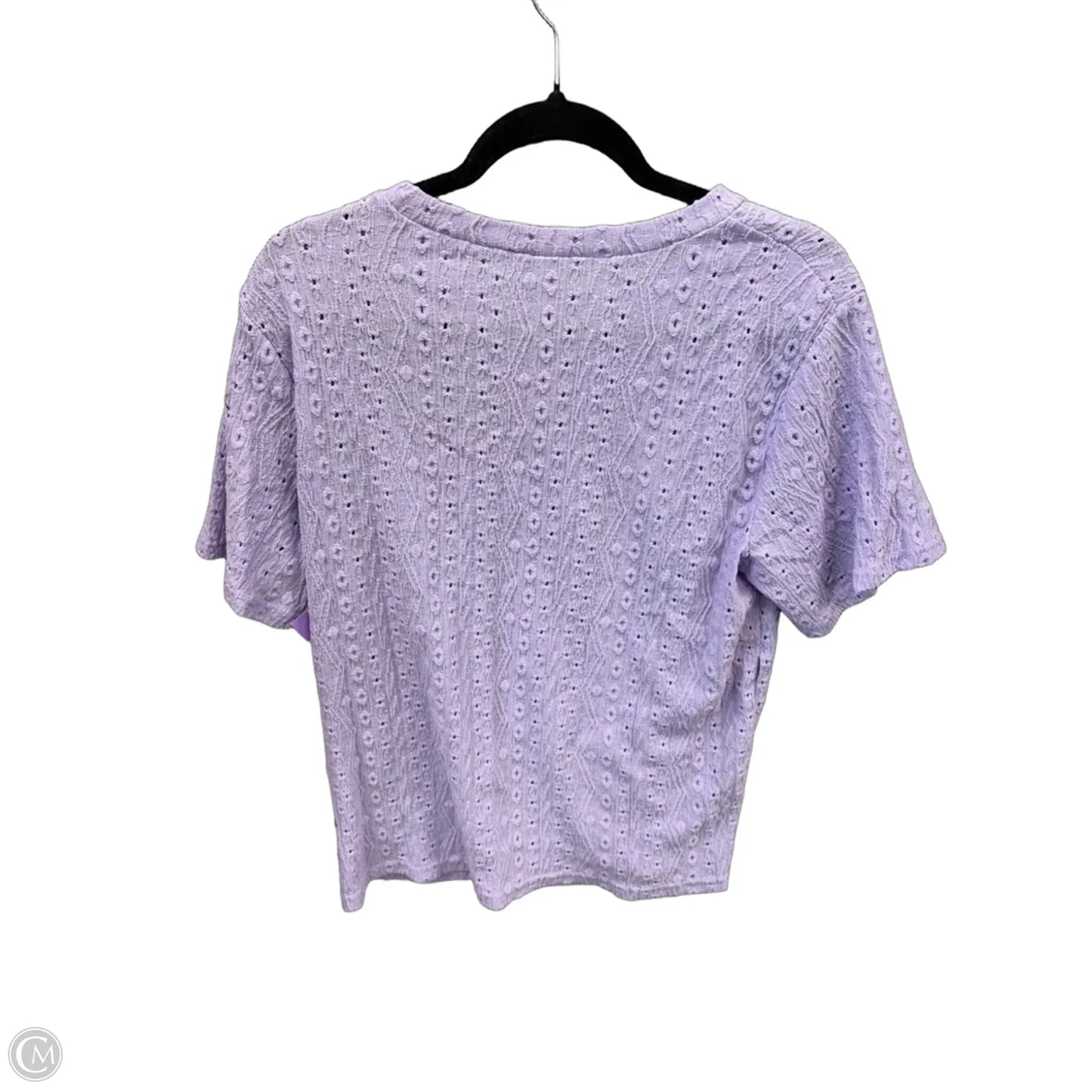 Top Short Sleeve By Clothes Mentor In Purple, Size: L