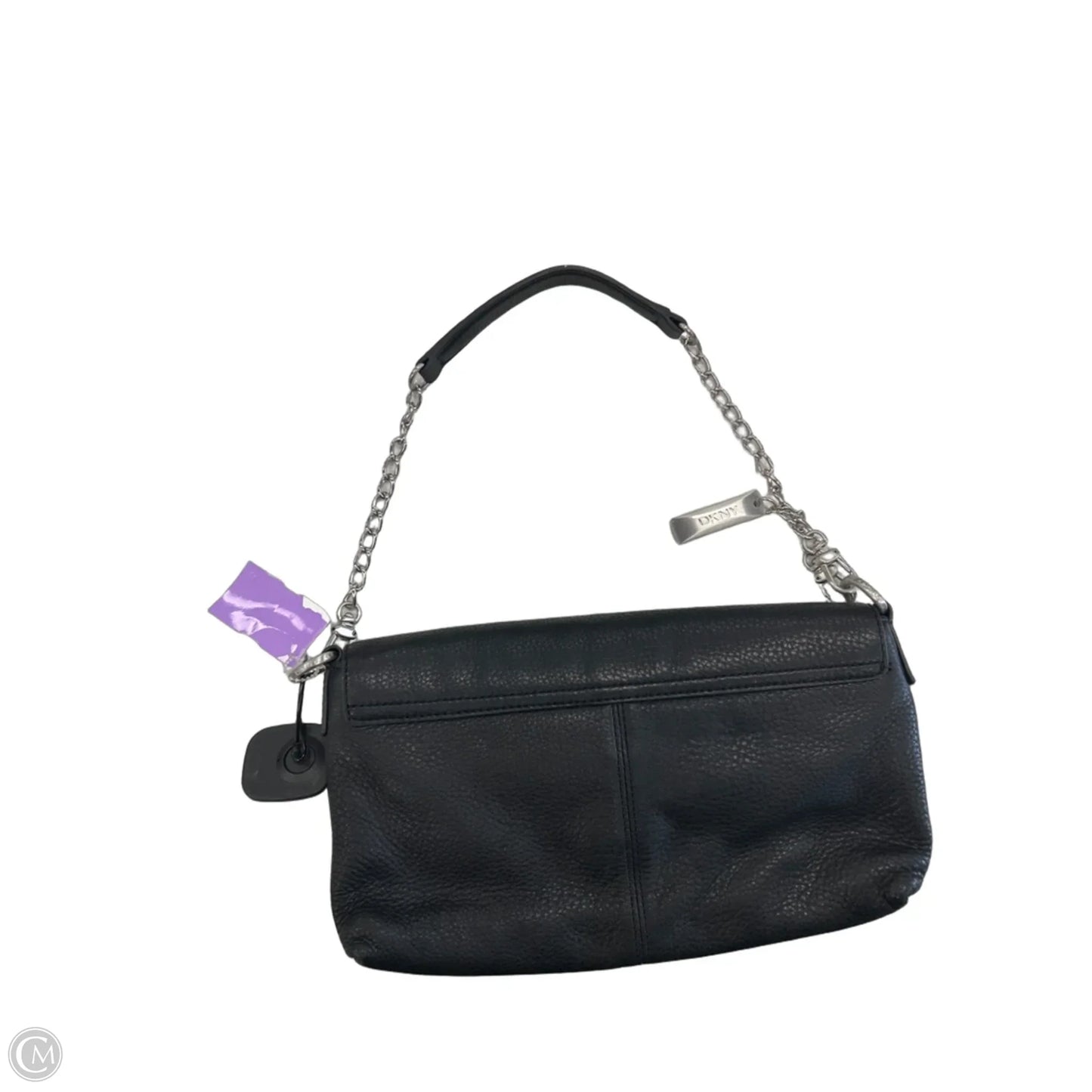 Handbag Leather By Dkny, Size: Medium