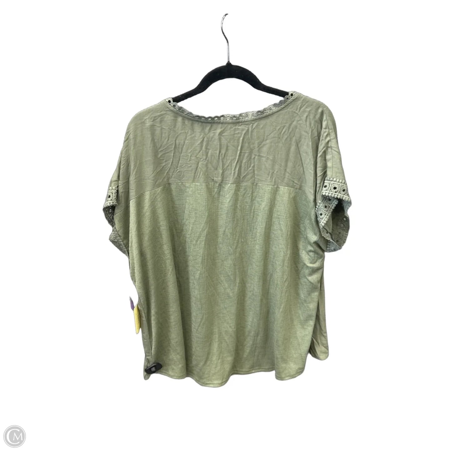 Top Short Sleeve By Clothes Mentor In Green, Size: 3x