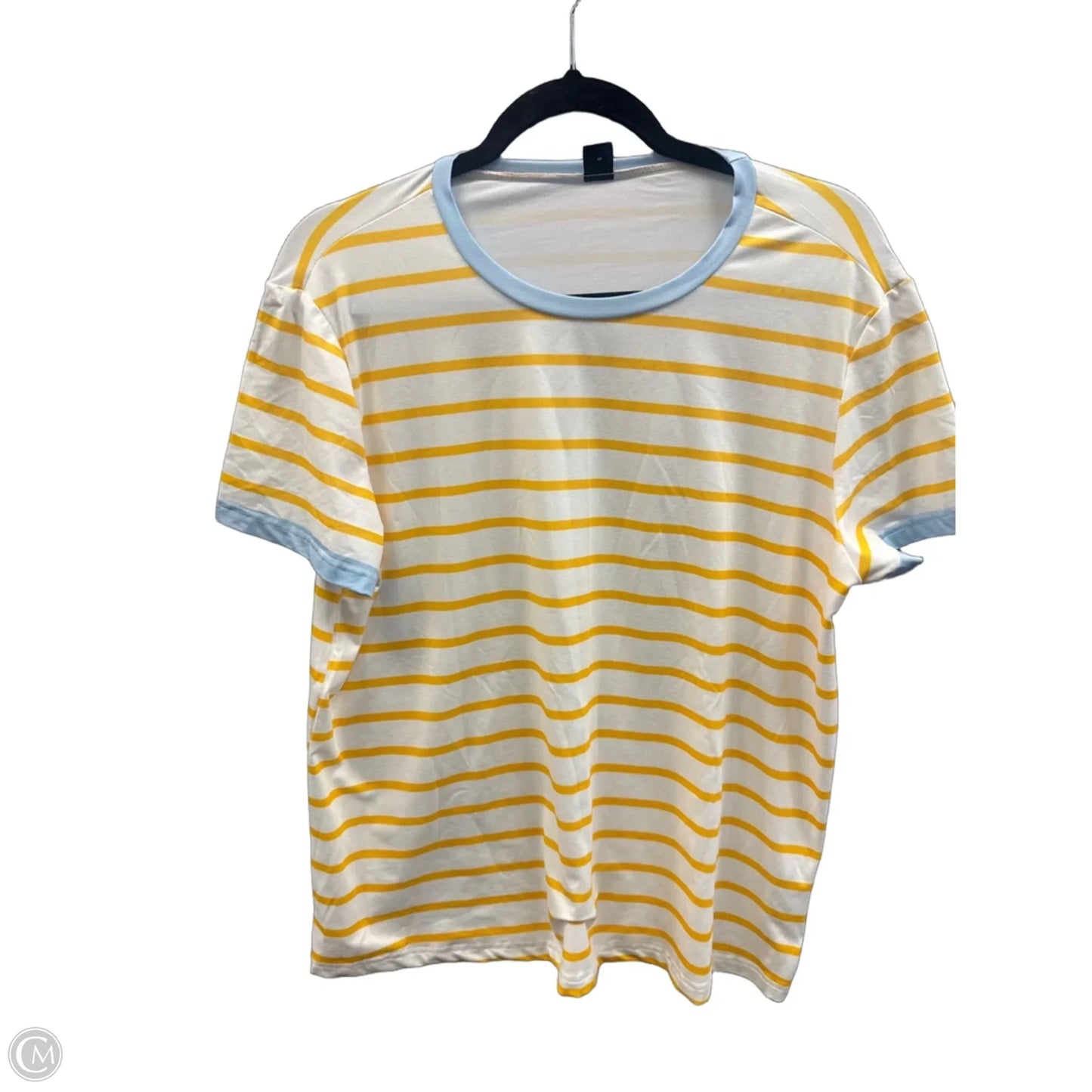 Top Short Sleeve By Clothes Mentor In Striped Pattern, Size: Xl