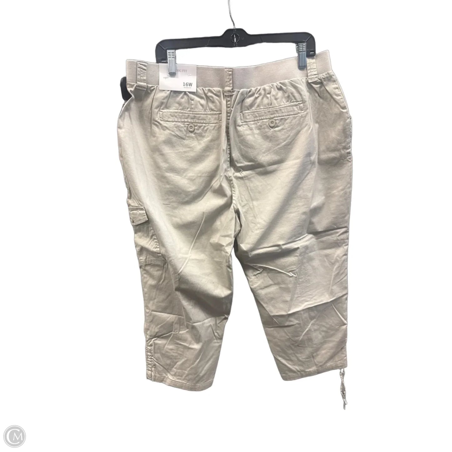 Capris By Cj Banks In Tan, Size: 16