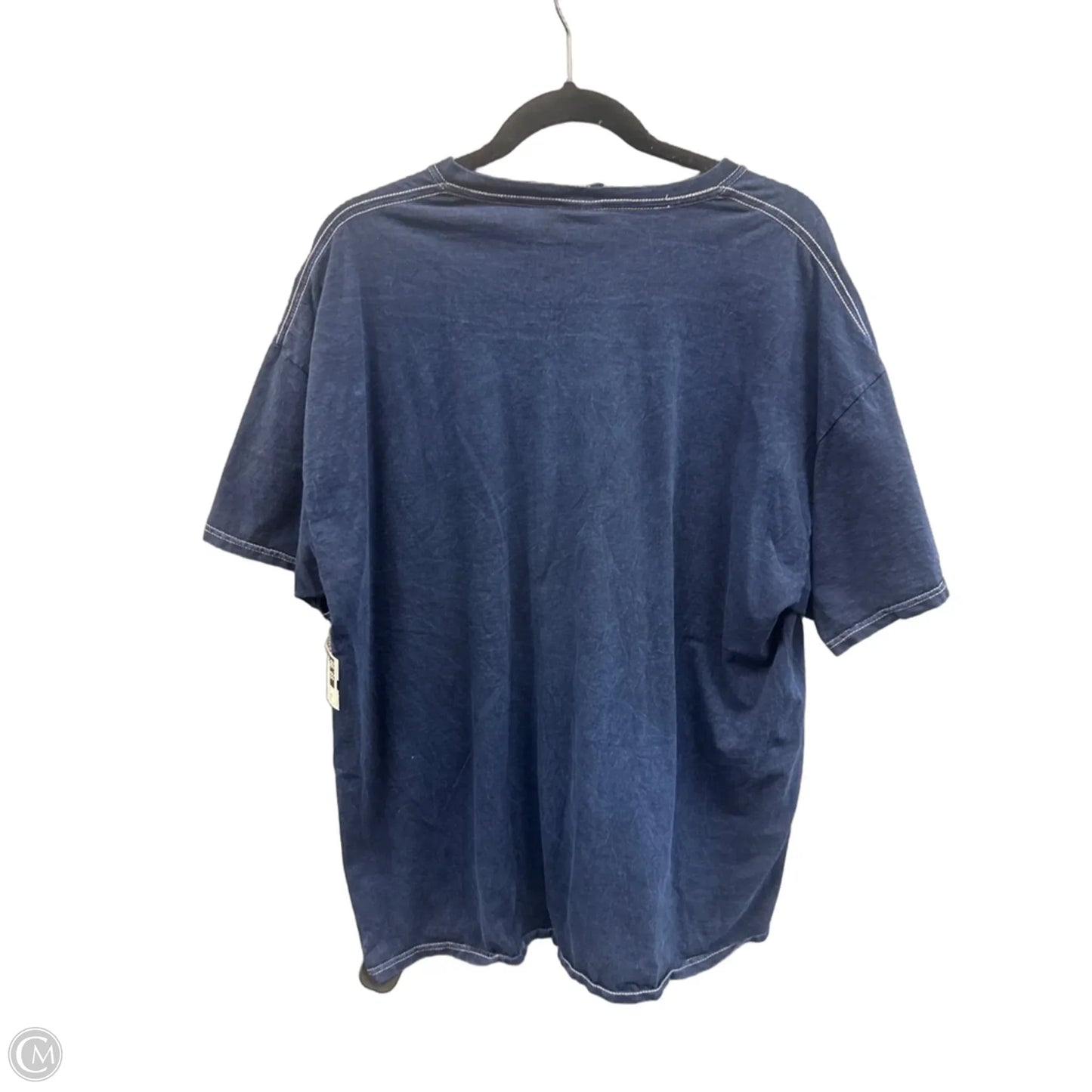 Top Short Sleeve By Clothes Mentor In Blue, Size: 2x