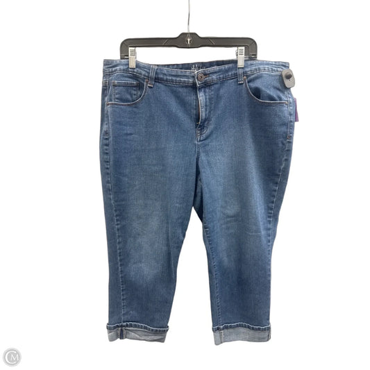 Capris By Style And Company In Blue Denim, Size: 16