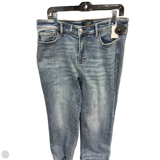 Jeans Straight By Judy Blue In Blue Denim, Size: 14