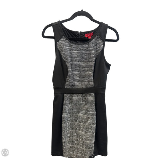 Dress Casual Midi By Elle In Black & Grey, Size: S