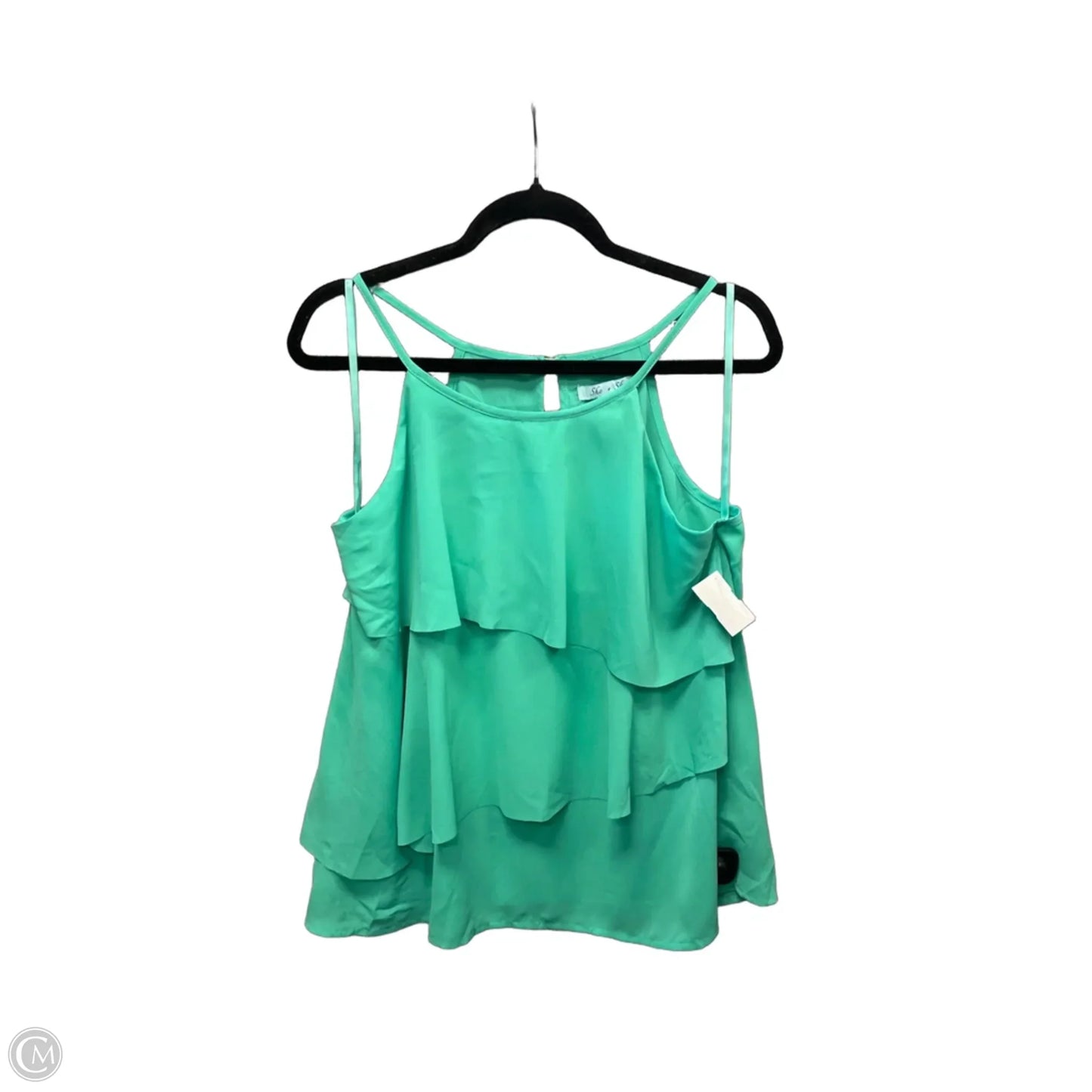 Top Sleeveless By She + Sky In Green, Size: L