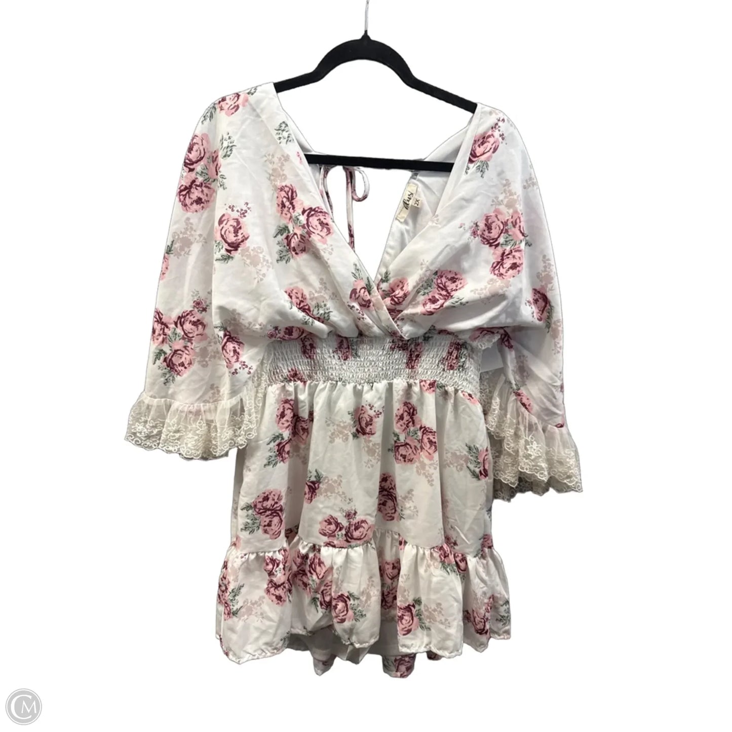 Dress Casual Midi By Blush In Floral Print, Size: 2x