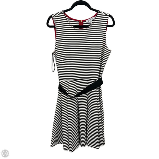 Dress Casual Midi By Dannyandnicole In Striped Pattern, Size: L