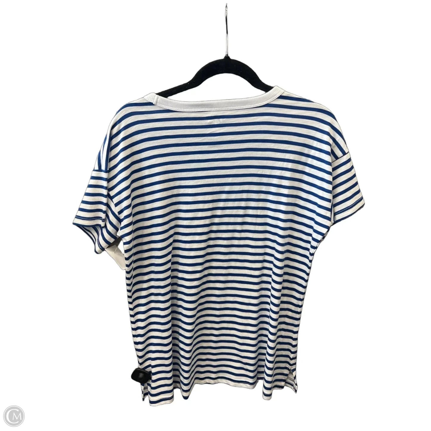 Top Short Sleeve By Maurices In Striped Pattern, Size: M