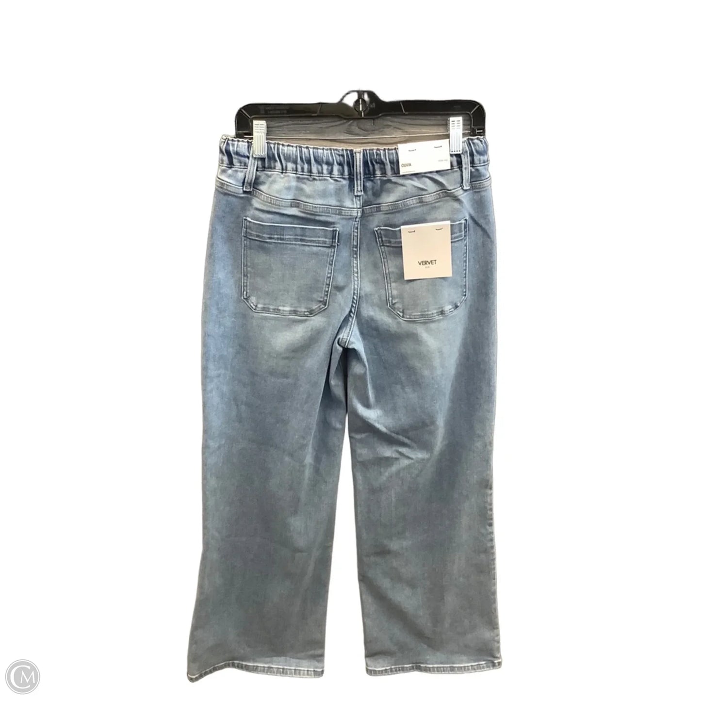 Jeans Wide Leg By Vervet In Blue Denim, Size: 6