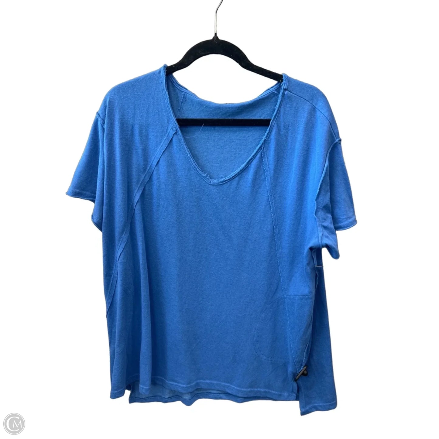 Top Short Sleeve By La Miel In Blue, Size: M