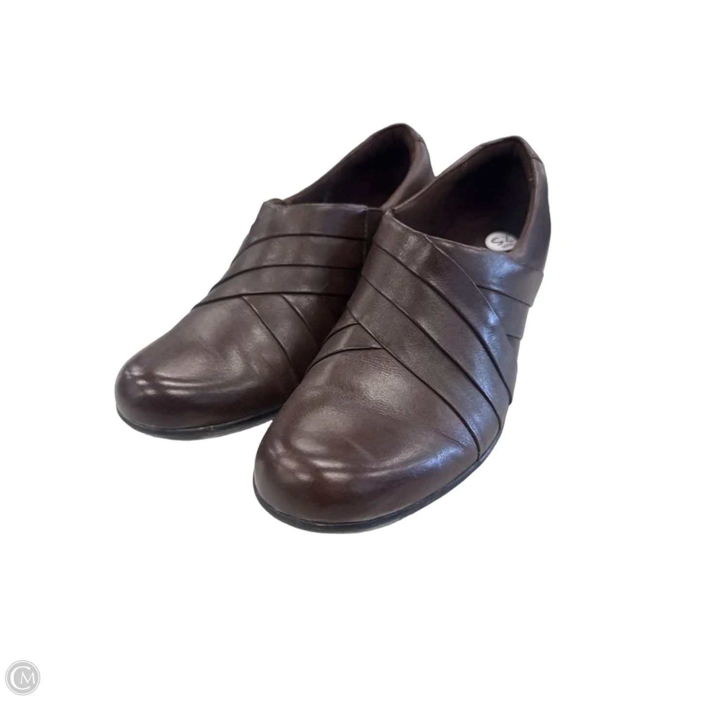 Shoes Heels Block By Clarks In Brown, Size: 7.5