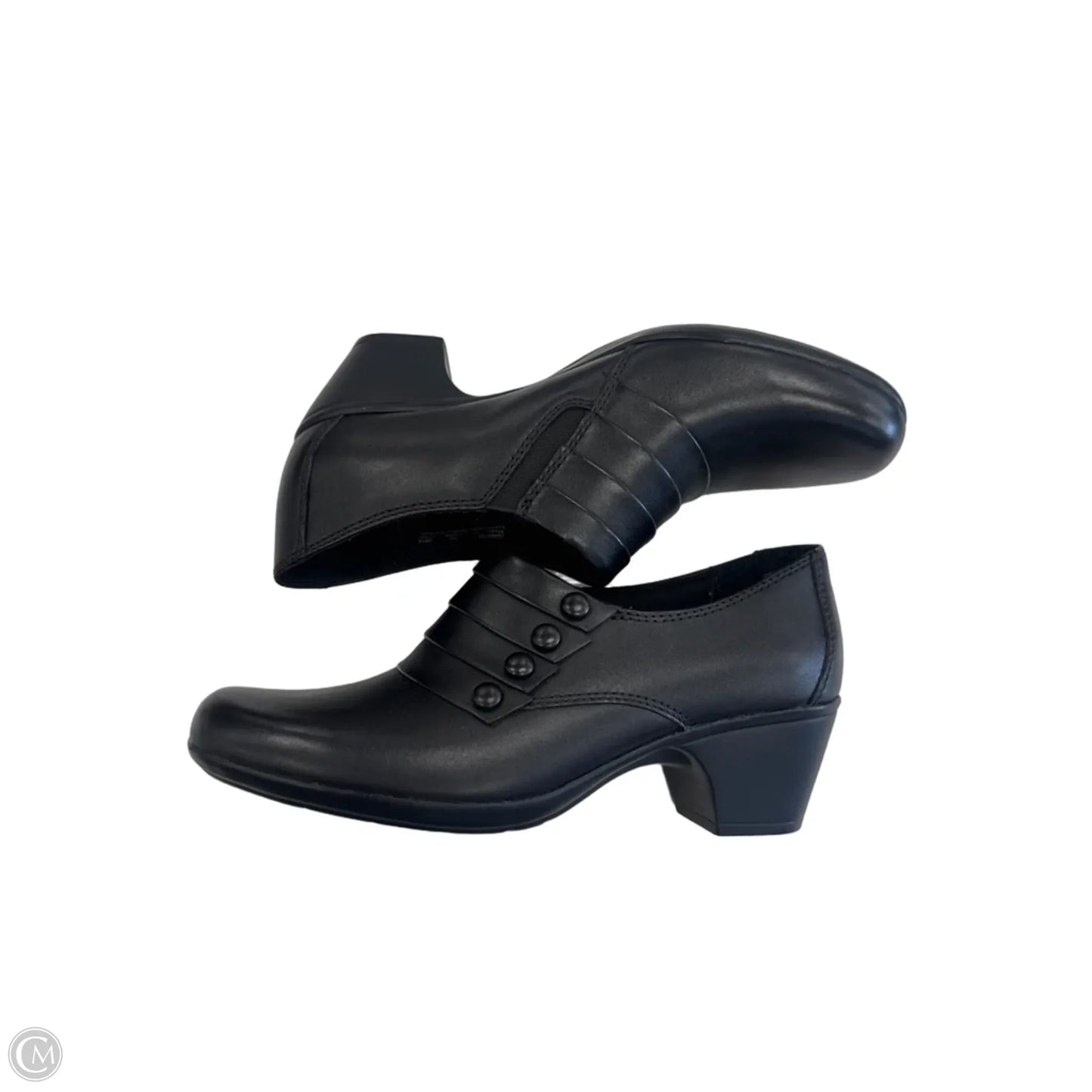 Shoes Heels Block By Clarks In Black, Size: 7